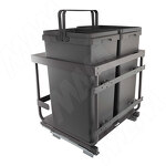 Превью картинка Vibo KOMBI 2.0 M60W Система сортировки и хранения, 2 емкости (47л+47л), креп. фасада, полн.выдв., плавн.закр., направл. Nova Pro, крышка-полка (KOMBI2GME602ASCGMRF) #5