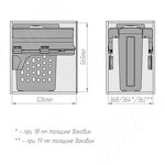Превью картинка PULSE HAMPER LM40 Корзина для белья выдвижная, 1 емкость (35л), напр.полн.выдв., плавн.закр., креп.фасада, цвет белый (LHM401-35WT) #7