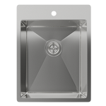 Превью картинка Металлическая мойка Rivelato RINOX 3850 нерж.сталь 1 чаша 380*500*200 мм #1