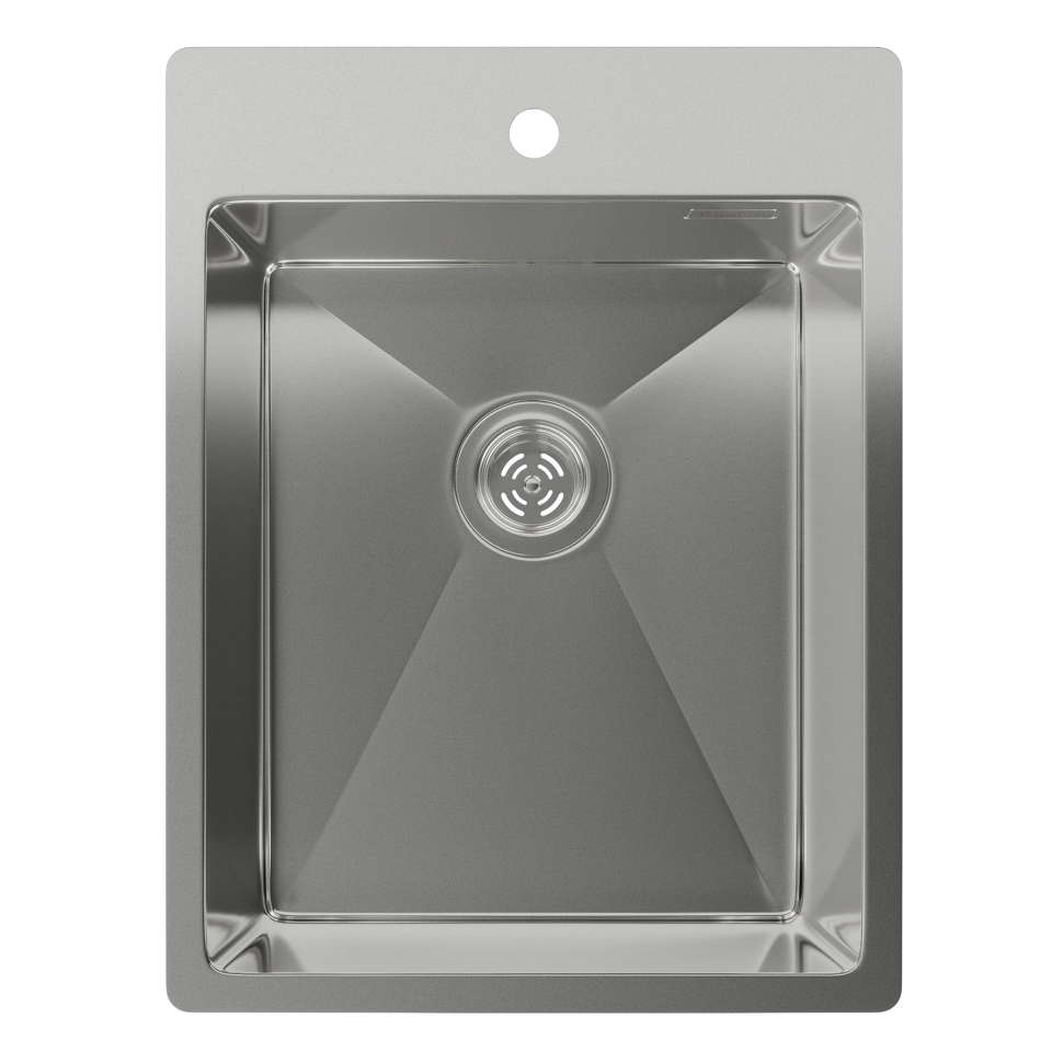 Фото Металлическая мойка Rivelato RINOX 3850 нерж.сталь 1 чаша 380*500*200 мм