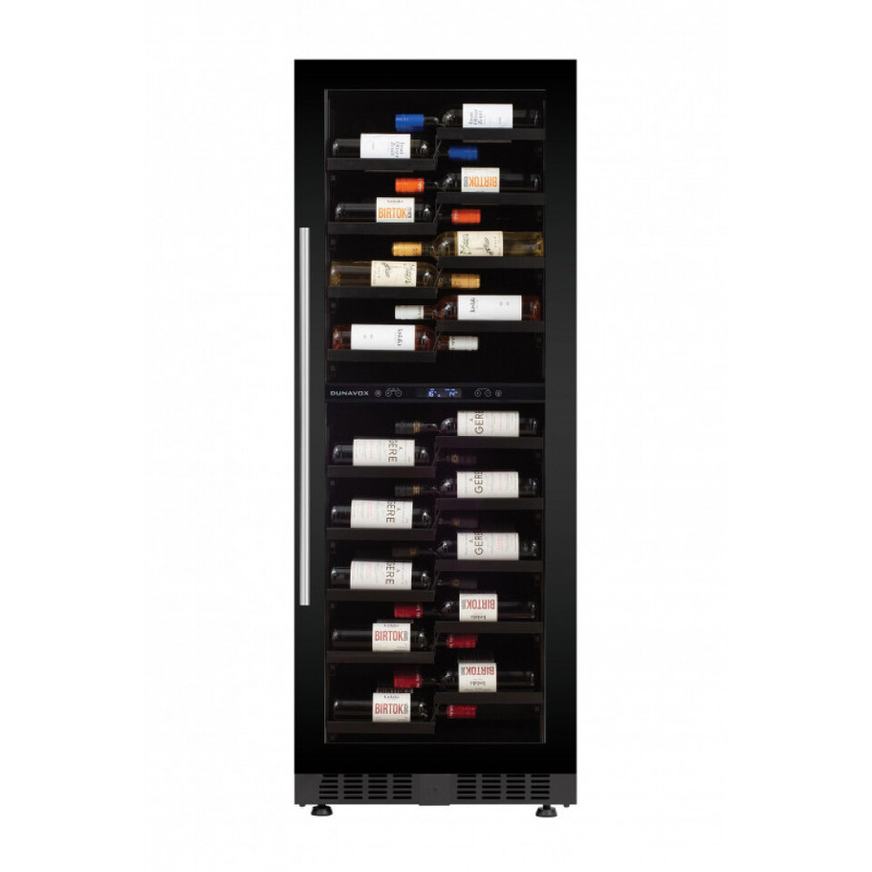 Фото Шкаф винный  Винный холодильник (шкаф) компрессорный Dunavox 104 бут DX-104.375DВ