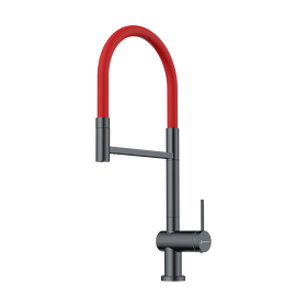 Картинка Omoikiri Kanto 2 Plus-SB латунь/вороненая сталь/красный