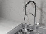 Превью картинка Смеситель для кухни GRANULA 9012, АЛЮМИНИУМ #1