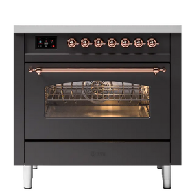 Картинка ILVE  P36FDDNSY матовый графит (фурн. медь)