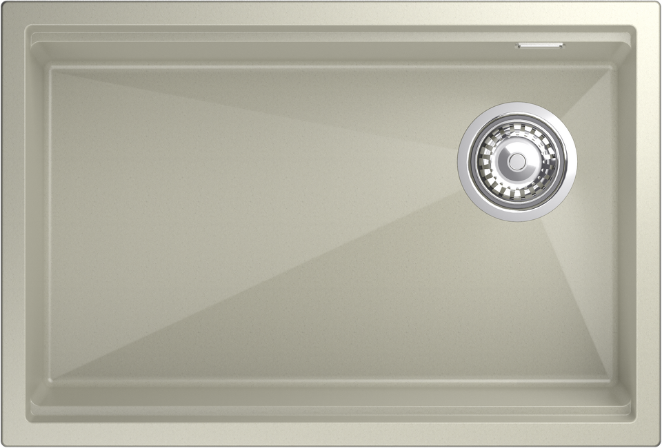 Фото Гранитная мойка Rivelato LINO 654-R 1-чаш 650*440 Топаз 703