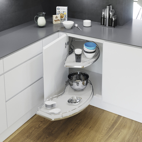 Картинка Vauth-Sagel Карусель CORNERSTONE L, распашной фасад 450 мм, белый