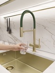 Превью картинка Смеситель для кухни EMAR ЕС - 7024GRN Matt Gold #3