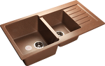 Превью картинка Мраморная мойка GranFest PRACTIK 980KL Терракот #1