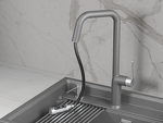 Превью картинка Смеситель для кухни GRANULA 9011, ГРАФИТ #2