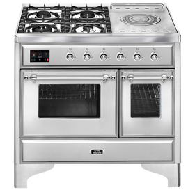 Картинка ILVE MD10SDNE3/SSC нержавеющая сталь (фурн. хром)