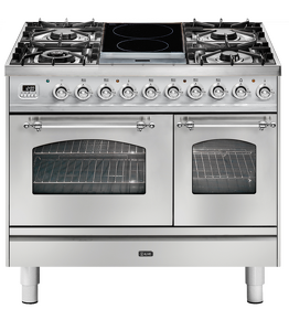 Картинка ILVE PD10IDNE3/SSC нержавеющая сталь (фурн. хром)