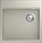 Превью картинка Гранитная мойка Rivelato TESORO 505-R 1-чаш 500*510 Топаз 703 #1