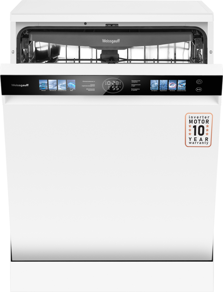 Фото Посудомоечная машина 60см Weissgauff DW 999 Touch Inverter Dual Fan Dry