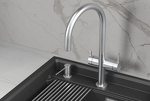 Превью картинка Смеситель для кухни GRANULA 8274, НЕРЖ #5