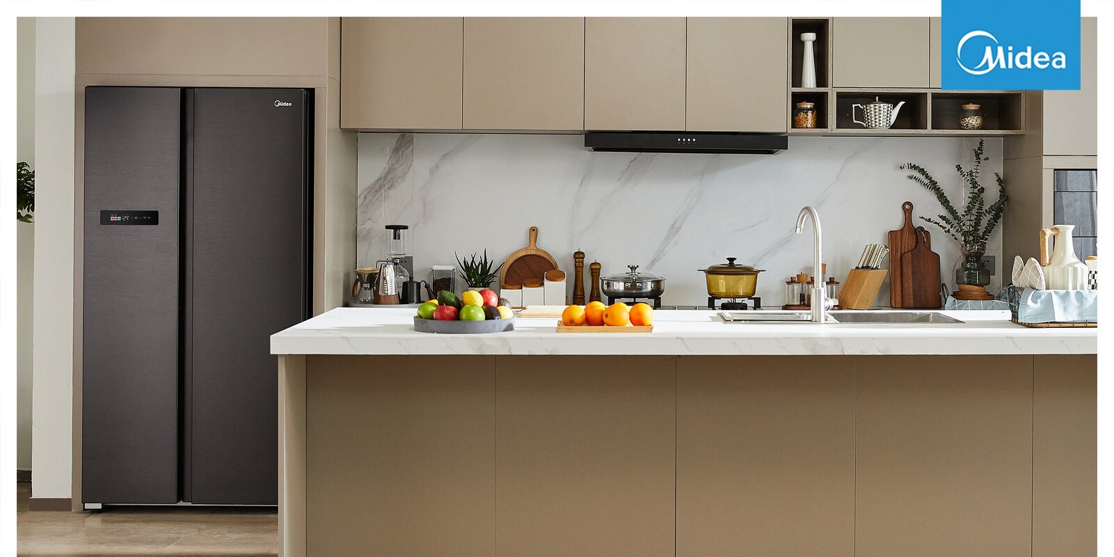 Преимущества  Холодильник side by side Midea MDRS791MIE46