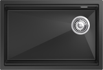 Превью картинка Гранитная мойка Rivelato LINO 654-R 1-чаш 650*440 antracite #1