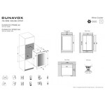 Превью картинка Шкаф винный встраиваемый Винный холодильник (шкаф) компрессорный Dunavox DVS-44.120DSS #2