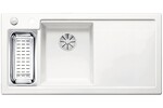 Превью картинка Гранитная мойка Blanсo AXON II 6 S (чаша слева) керамика PuraPlus глянцевый белый  с кл.-авт. InFino #1