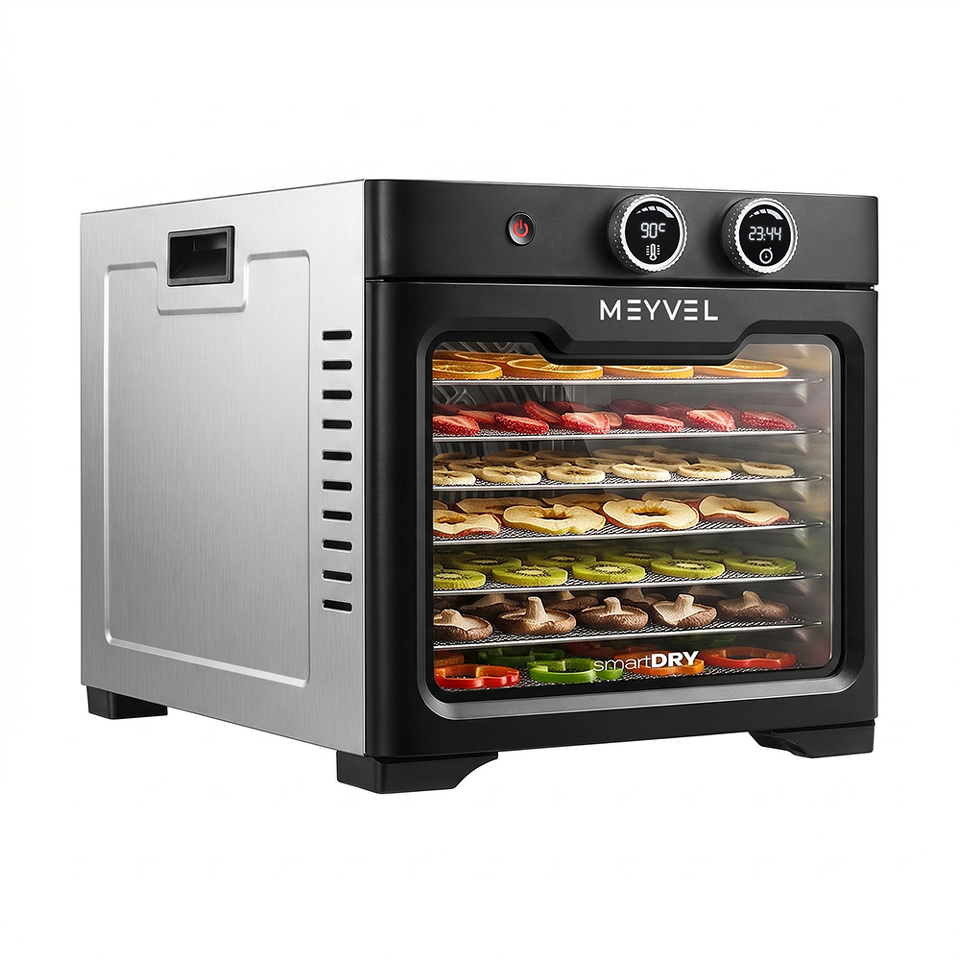 Фото Сушилка для овощей и фруктов Дегидратор Meyvel MDH8-3S (Inox)