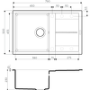 Превью картинка Гранитная мойка Omoikiri Sumi 79-SA Tetogranit/бежевый #2