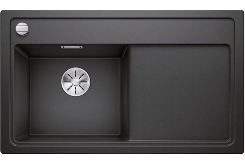 Фото Гранитная мойка Blanсo BLANCO ZENAR 45S (чаша слева) SILGRANIT антрацит с кл.-авт. InFino