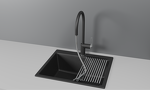 Превью картинка Смеситель для кухни GRANULA 8172, ШВАРЦ #3