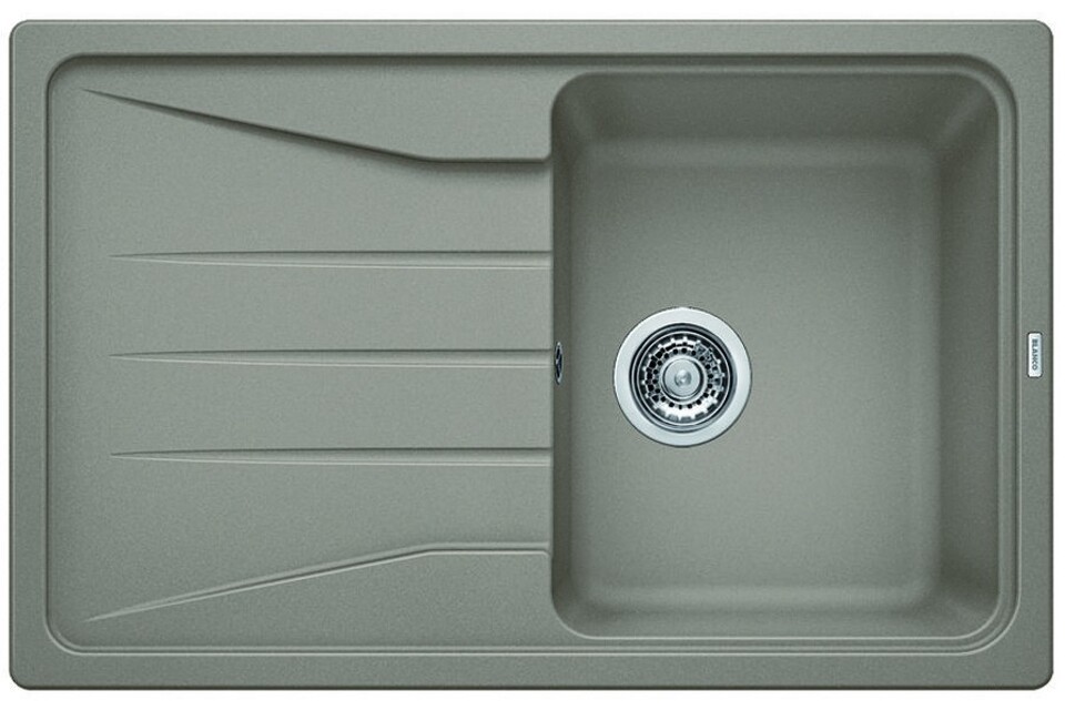 Фото Гранитная мойка Blanсo SONA 45S SILGRANIT PuraDur серый беж