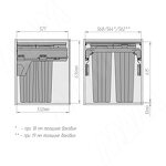 Превью картинка PULSE PROBOX F60 Система сортировки и хранения, 3 емкости (2x16+1x37), креп. фасада, полн.выдв., плавн.закр., крышка-полка, графит (MBN603-69DGMID) #6