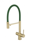 Превью картинка Смеситель для кухни EMAR ЕС - 7024GRN Matt Gold #1