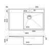 Превью картинка Металлическая мойка Omoikiri Akisame 86-R Side-IN нерж. сталь/нержавеющая сталь #2