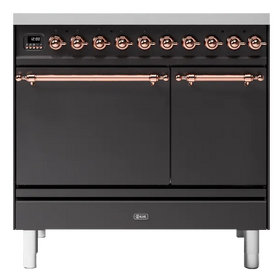 Картинка ILVE PD096DQNE3/MGP матовый графит (фурн. медь)