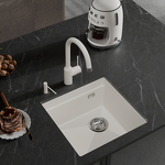 Превью картинка Гранитная мойка Rivelato LINO 454-R 1-чаш 450*440 Белый 101 #3