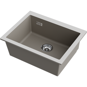 Картинка Omoikiri Omishima 60-U-DG Matt Natceramic/dust grey матовый