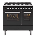 Превью картинка Центр варочный ILVE Pro Line LD096WM3 матовый графит (фурн. сатинированная сталь) #1