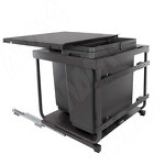 Превью картинка Vibo KOMBI 2.0 M60W Система сортировки и хранения, 2 емкости (33л+33л), креп. фасада, полн.выдв., плавн.закр., направл. Nova Pro, крышка-полка (KOMBI2GME602SCGMRF) #2