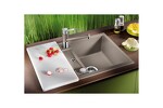 Превью картинка Гранитная мойка Blanсo METRA 45S Compact SILGRANIT PuraDur антрацит, с клапаном-автоматом #2