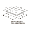 Превью картинка Электрическая варочная панель Meferi MEH453BK LIGHT #11