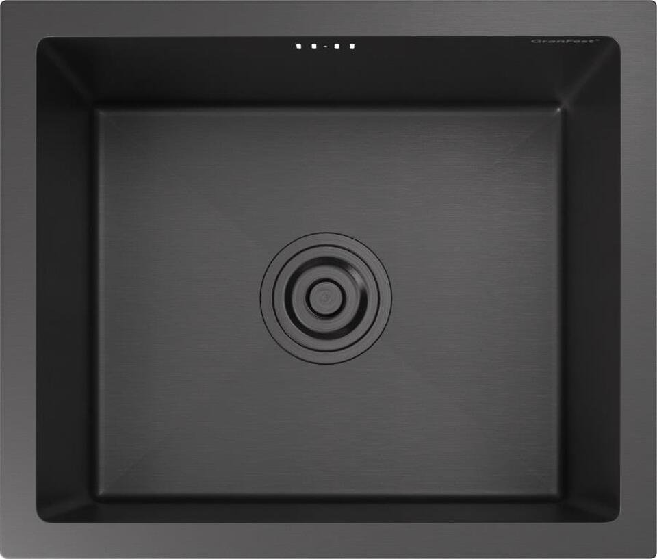 Фото Металлическая мойка GranFest 4538 PVD графит