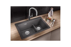 Картинка Blanсo PLEON 6 Split SILGRANIT PuraDur черный