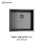 Превью картинка Металлическая мойка Omoikiri Taki 49-U/IF-GM нерж. сталь/вороненая сталь #3