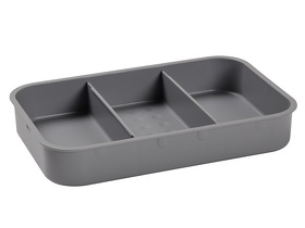 Картинка NinkaPlast Крышка с тремя отделениями для мелочей для системы MOBIL, серый