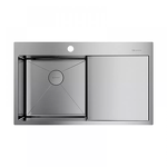 Превью картинка Металлическая мойка Omoikiri Akisame 86-L-IN нерж. сталь/нержавеющая сталь #1
