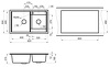 Превью картинка Кварцевая мойка GRANULA 8201, БАЗАЛЬТ, кварц #4