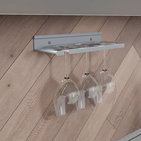 Картинка Duslar Держатель VINUM для бокалов, длина 270 мм, серый