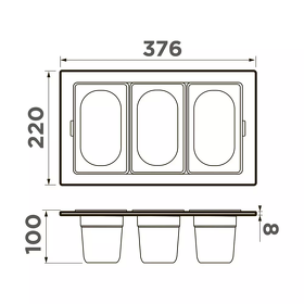 Картинка Omoikiri DC-04-3-LG
