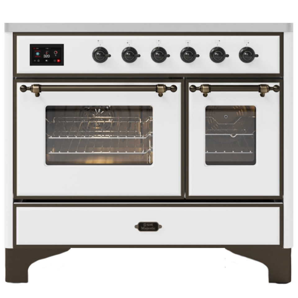Фото Центр варочный ILVE MD106DNE3/WHB белый (фурн. бронза)