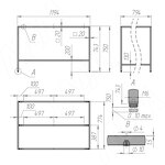 Превью картинка PULSE БОНН Металлокаркас-стола 750х1200х800 мм, черный (RAL9005, муар) (MF.26.750x1200x800.BLC) #7