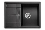 Превью картинка Гранитная мойка Blanсo METRA 45 S Compact SILGRANIT PuraDur черный, с клапаном-автоматом #1