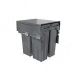 Превью картинка PULSE PROBOX F45 Система сортировки и хранения, 3 емкости (2x15+1x33), креп. фасада, полн.выдв., плавн.закр., крышка-полка, графит (MBN453-63DGMID) #1