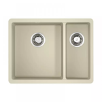 Превью картинка Гранитная мойка Omoikiri Kata 55-2-U-BE Artgranit/ваниль #1